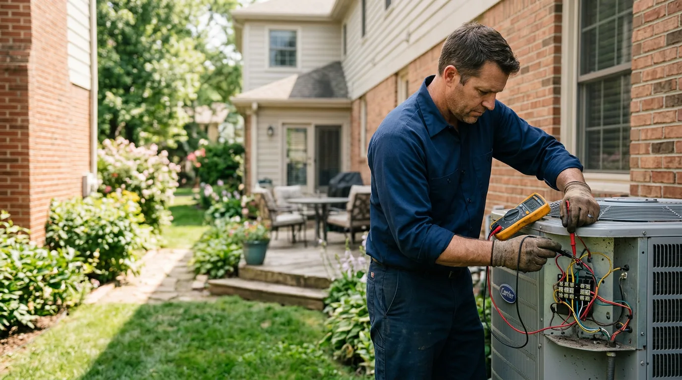 HVAC technician working near Earlton, NY